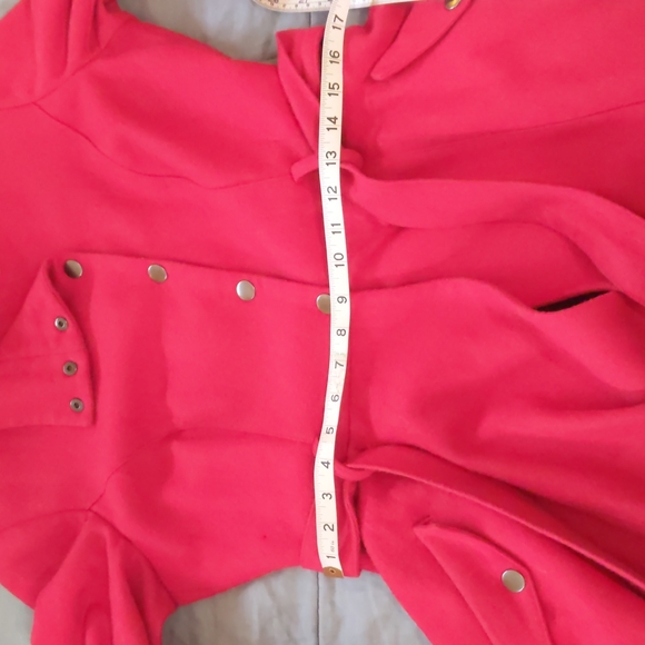 ASOS Red wool blend winter coat - Picture 5 of 8